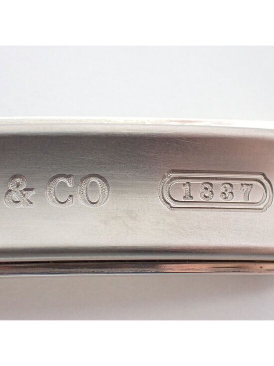 Tiffany Atlas Necklace Bar Pendant in Black Enamel Titanium  Tiffany & Co 925 Titanium Bar Necklace